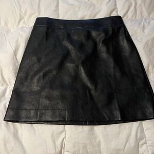 J.Crew Faux Leather A-Line Mini Skirt Women's Size 12‎